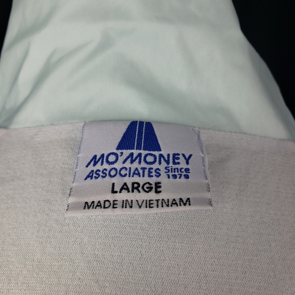 Walt Disney World Mint Light Green Blue Volunteer Windbreaker Bomber Jacket - Picture 8 of 9